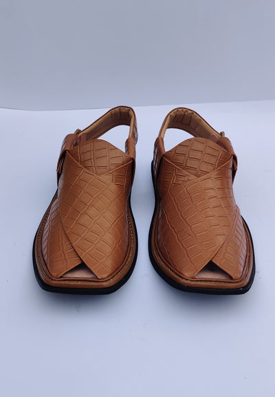 Mustard Captan Peshawari Chappal – Handcrafted Comfort & Style