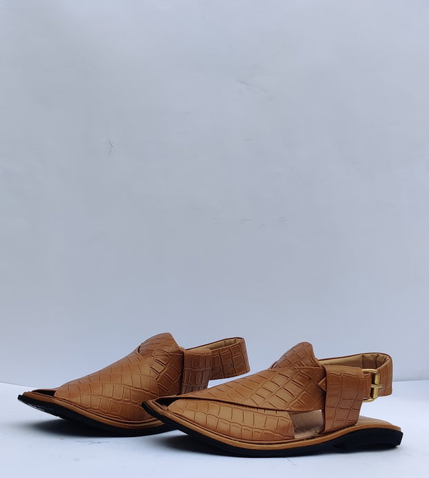 Mustard Captan Peshawari Chappal – Handcrafted Comfort & Style