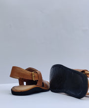 Mustard Captan Peshawari Chappal – Handcrafted Comfort & Style